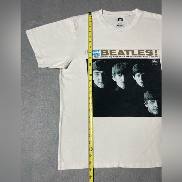 Uniqlo UT x Capitol Records The Beatles T-Shirt White Men’s Large Music Tee - Picture 4 of 6